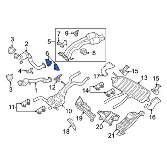 Volkswagen OE - Center Catalytic Converter Gasket