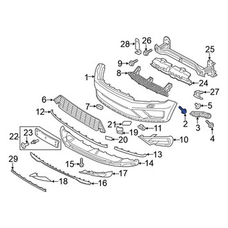 Volkswagen OE - Quarter Panel Splash Shield Bolt