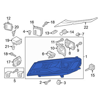 Volkswagen OE - Front Left Headlight Assembly