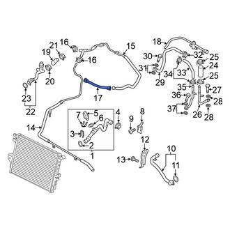 Volkswagen OE - Engine Coolant Reservoir Hose