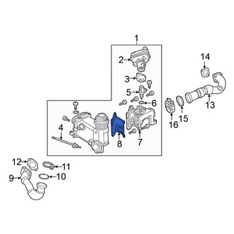 Volkswagen OE - Exhaust Gas Recirculation (EGR) Valve Gasket