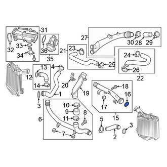 Volkswagen OE - Intercooler Tube Seal