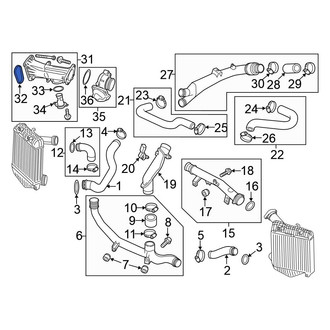 Volkswagen OE - Intercooler Pipe Gasket