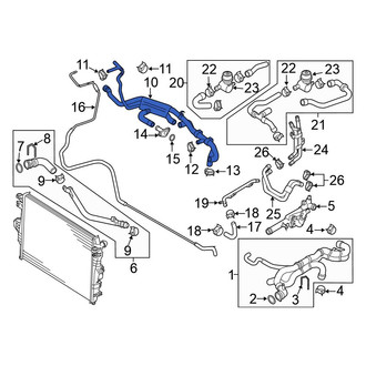 Volkswagen OE - Engine Coolant Overflow Hose
