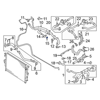 Volkswagen OE - Engine Coolant Outlet Gasket
