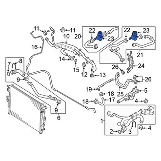 Volkswagen OE - Drive Motor Inverter Coolant Line