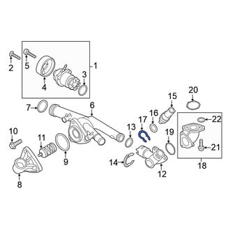 Volkswagen OE - Engine Coolant Temperature Sensor C-Clip