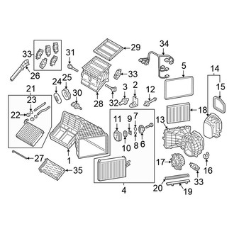 Volkswagen OE - Air Conditioner & Heater - Evaporator & Heater Components (Diesel / Gas)