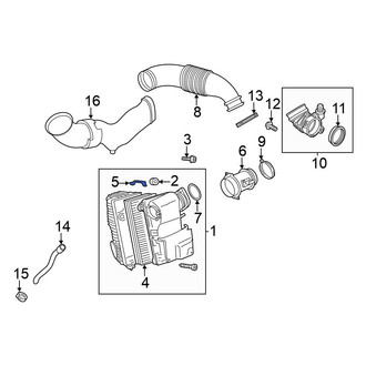 Volkswagen OE - Air Filter Housing Lid Clip