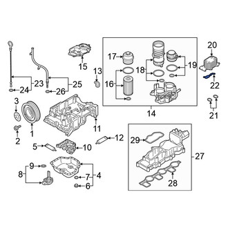 Volkswagen OE - Engine Oil Cooler Gasket