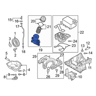 Volkswagen OE - Engine Oil Filter Housing