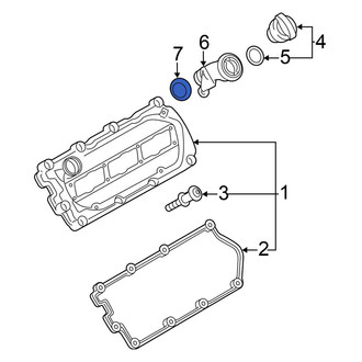 Volkswagen OE - Engine Oil Filler Tube Seal