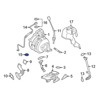 Volkswagen OE - Turbocharger Oil Line O-Ring