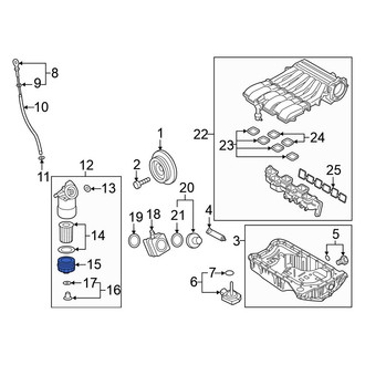 Volkswagen OE - Engine Oil Filter Housing Cover