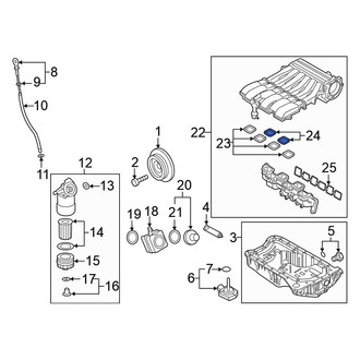 Volkswagen OE - Upper Outer Fuel Injection Plenum Gasket