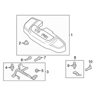 Volkswagen OE - Engine / Transaxle - Engine Appearance Cover (3.6L)