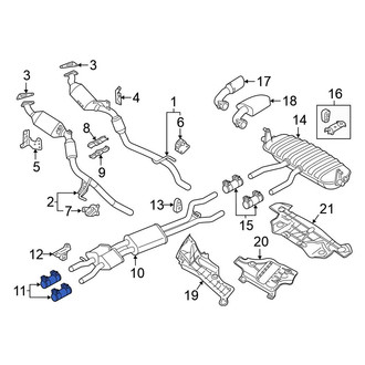 Volkswagen OE - Rear Exhaust Muffler Clamp