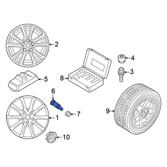 Volkswagen OE - Tire Pressure Monitoring System (TPMS) Sensor Service Kit