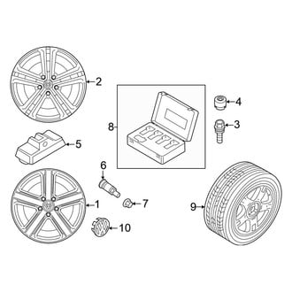 Volkswagen OE - Wheels (20"), (3.6L)