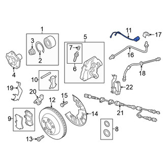 Volkswagen OE - Front Disc Brake Pad Wear Sensor