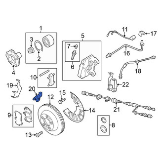 Volkswagen OE - ABS Wheel Speed Sensor