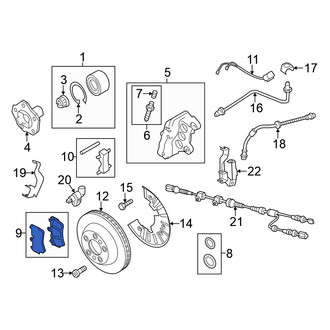 Volkswagen OE - Front Disc Brake Pad Set