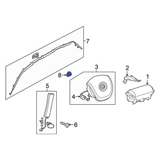 Volkswagen OE - Curtain Air Bag Nut