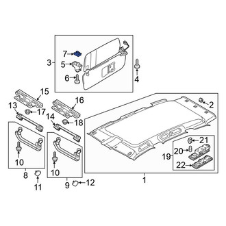 Volkswagen OE - Sun Visor Holder Nut