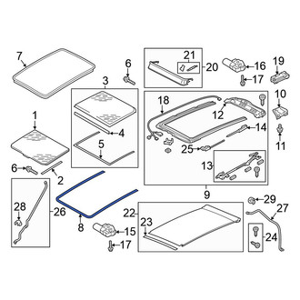 Volkswagen OE - Inner Sunroof Seal
