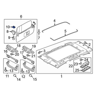 Volkswagen OE - Sun Visor Holder Nut