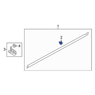 Volkswagen OE - Rocker Panel Molding Clip