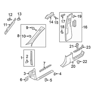 Volkswagen OE - Pillars, Rocker & Floor - Interior Trim (Diesel / Gas)