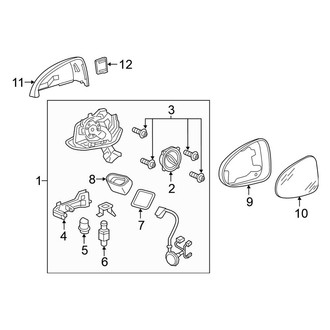 Volkswagen OE - Front Door - Outside Mirrors (Diesel / Gas)