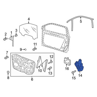 Volkswagen OE - Front Right Window Motor