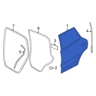 Volkswagen OE - Rear Left Door Shell