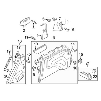 Volkswagen OE - Quarter Panel - Interior Trim (Driver Side), (Diesel / Gas)