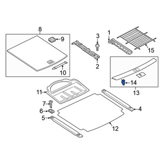 Volkswagen OE - Liftgate Trim Scuff Plate Clip