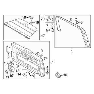 Volkswagen OE - Lift Gate - Interior Trim (Diesel / Gas)