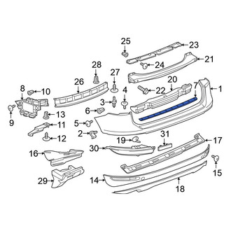 Volkswagen OE - Rear Bumper Step Pad