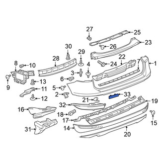 Volkswagen OE - Rear Right Inner Reflector Panel