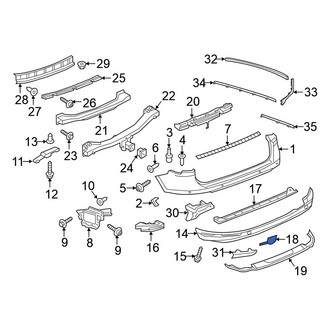 Volkswagen OE - Right Tow Eye Cap