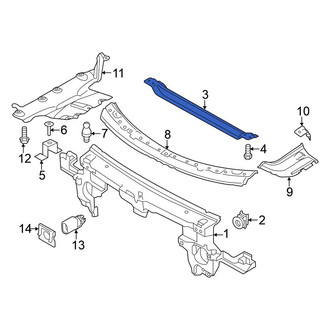 Volkswagen OE - Front Lower Radiator Support Tie Bar