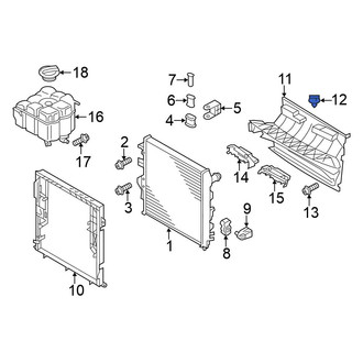 Volkswagen OE - Radiator Support Air Duct Clip