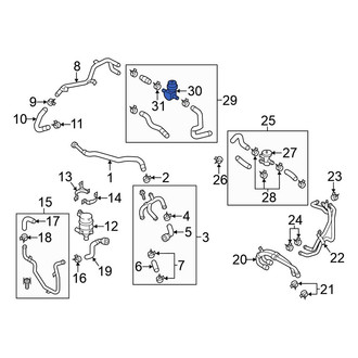 Volkswagen OE - Drive Motor Inverter Coolant Line