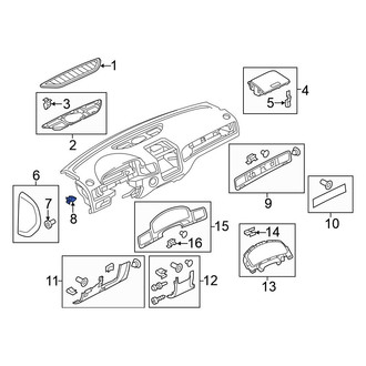 Volkswagen OE - Instrument Panel Side Cover Clip