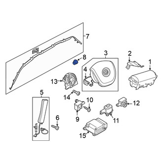 Volkswagen OE - Front Curtain Air Bag Nut