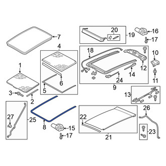 Volkswagen OE - Inner Sunroof Seal