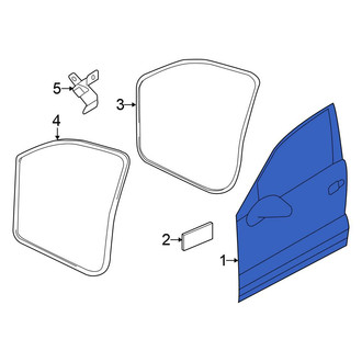 Volkswagen OE - Front Left Door Shell