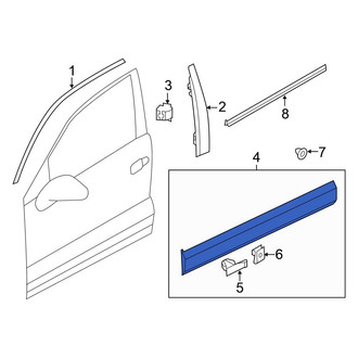 Volkswagen OE - Front Right Door Molding
