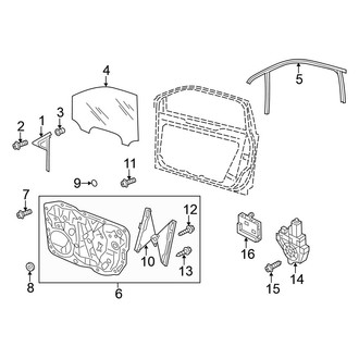 Volkswagen OE - Front Door - Glass & Hardware (Hybrid)